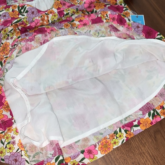 DRAPER JAMES RSVP FLORAL SQUARE NECK BABYDOLL TOP WITH PUFF SLEEVES - Picture 10 of 11